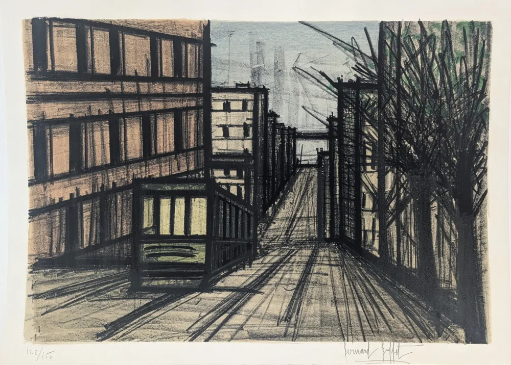 Lithograph Buffet - Funiculaire 
