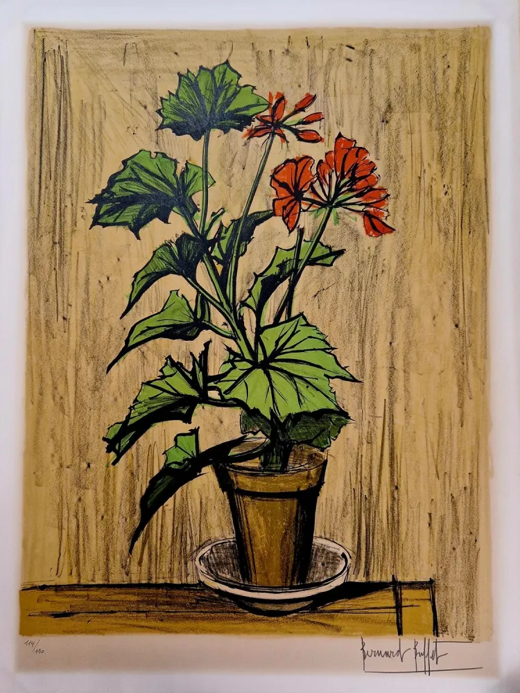 Lithograph Buffet - Géranium