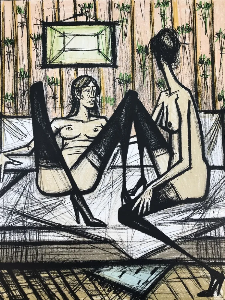 Lithograph Buffet - Jeux de dames