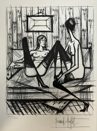 Lithograph Buffet - Jeux de Dames