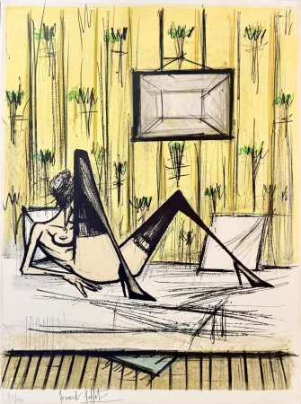 Lithograph Buffet - Jeux De Dames, 1979