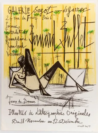 Lithograph Buffet - Jeux de Dames