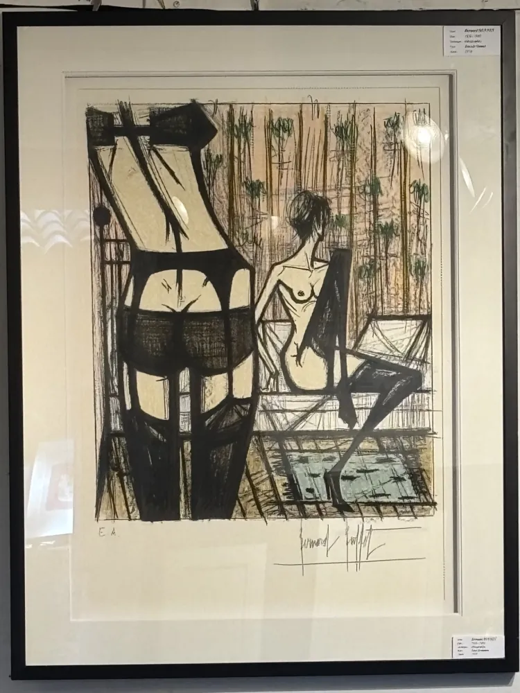 Lithograph Buffet - Jeux de dames IX