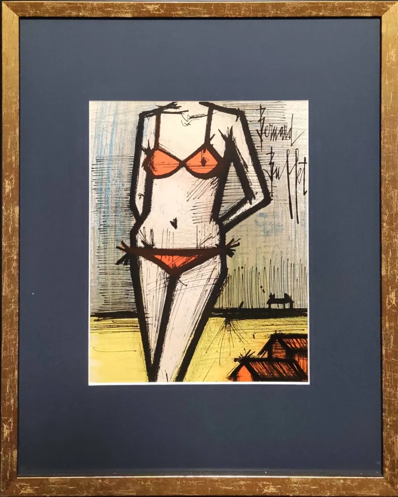 Lithograph Buffet - La Plage