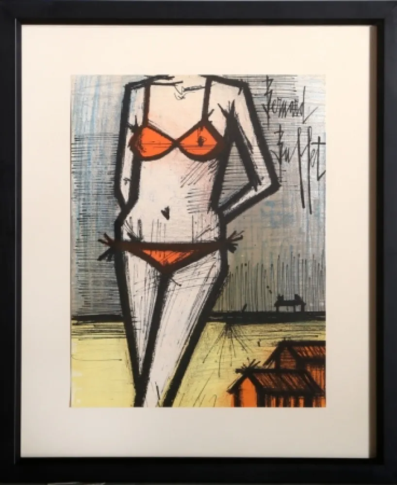 Lithograph Buffet - La Plage