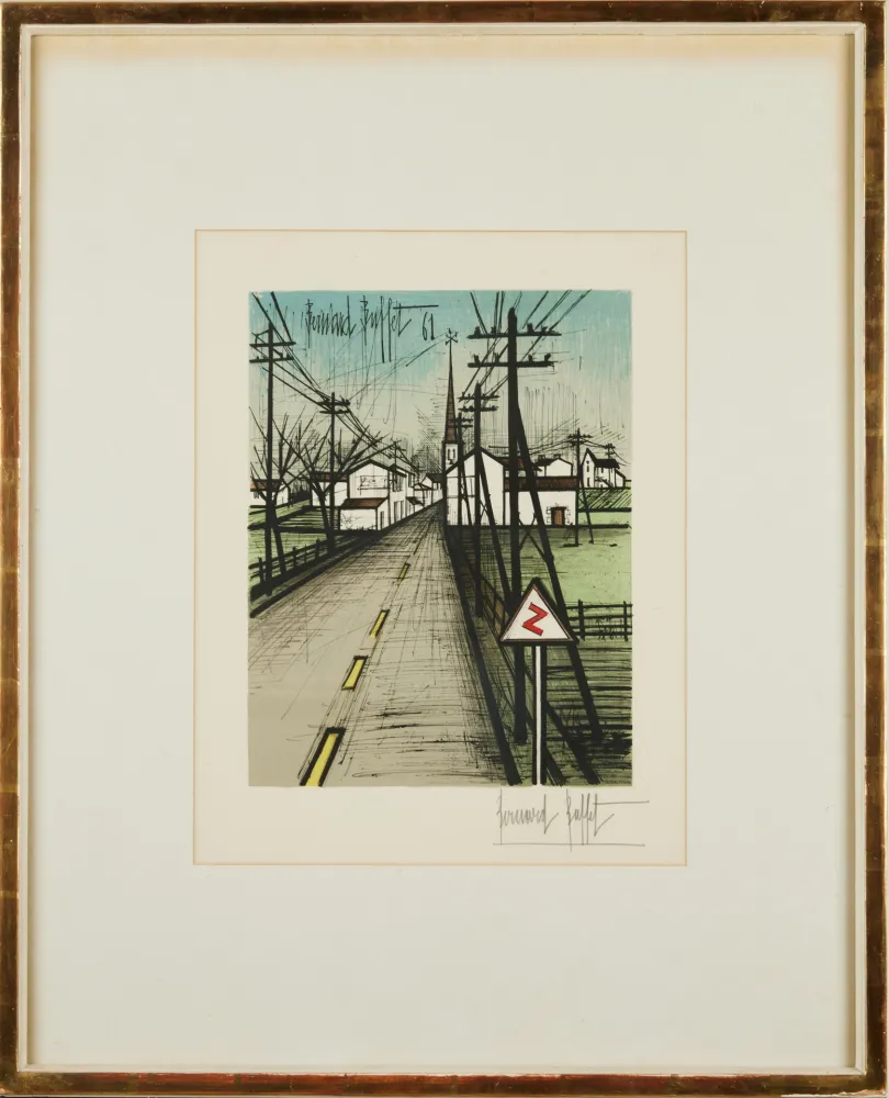 Lithograph Buffet - La route