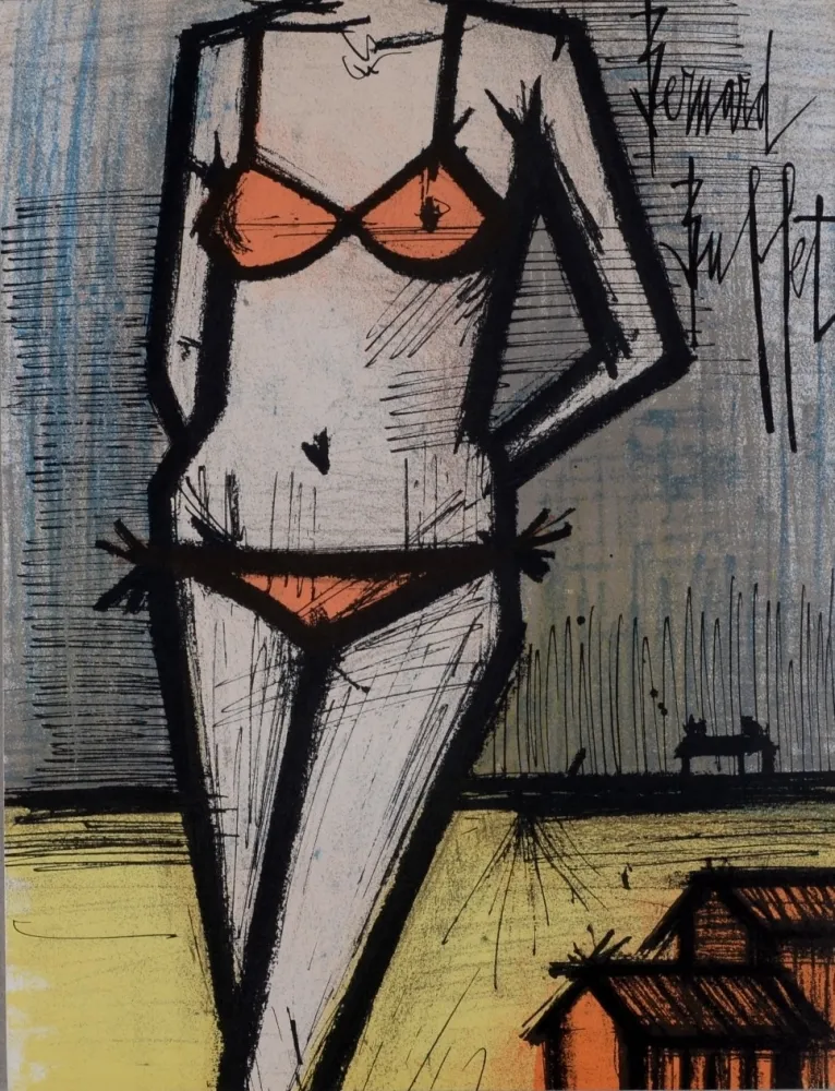 Lithograph Buffet - Le Bikini, 1967
