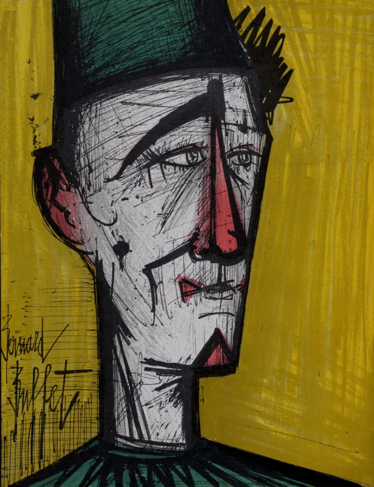 Lithograph Buffet - Le Clown Jojo, 1967