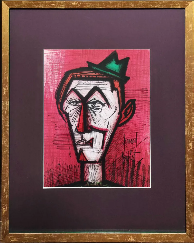 Lithograph Buffet - Le Clown Rouge