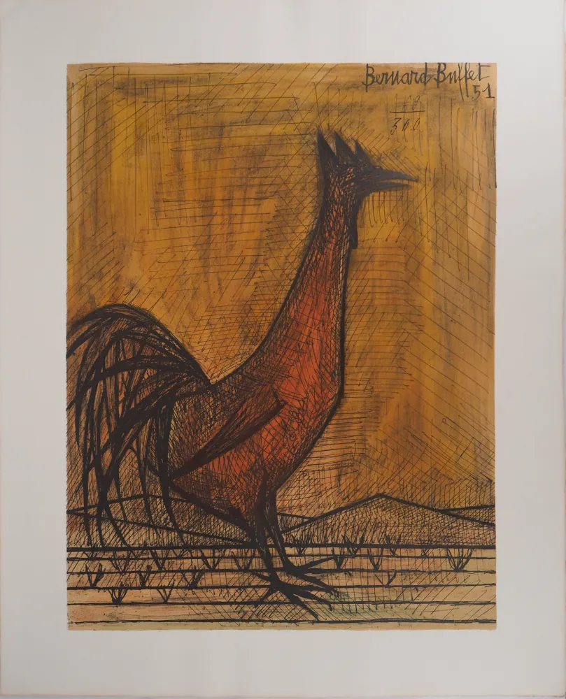 Lithograph Buffet - Le Coq
