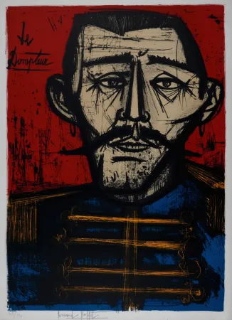 Lithograph Buffet - Le Dompteur, 1968 - Hand-signed