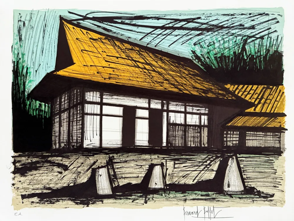 Lithograph Buffet - Le jardin de pierres