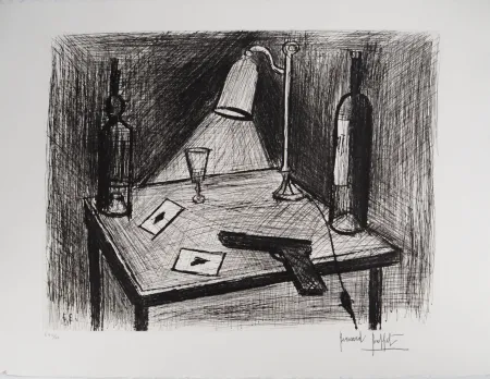 Etching Buffet - Le jeu de cartes, le pistolet