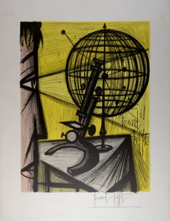 Lithograph Buffet - Le Microscope