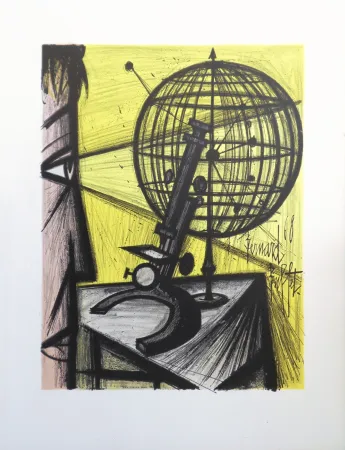 Lithograph Buffet - Le Microscope