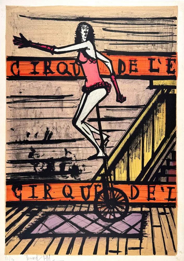 Lithograph Buffet - Le monocycle 