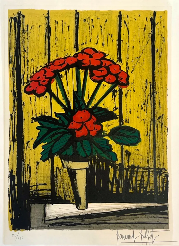 Lithograph Buffet - Le pot de bégonias 