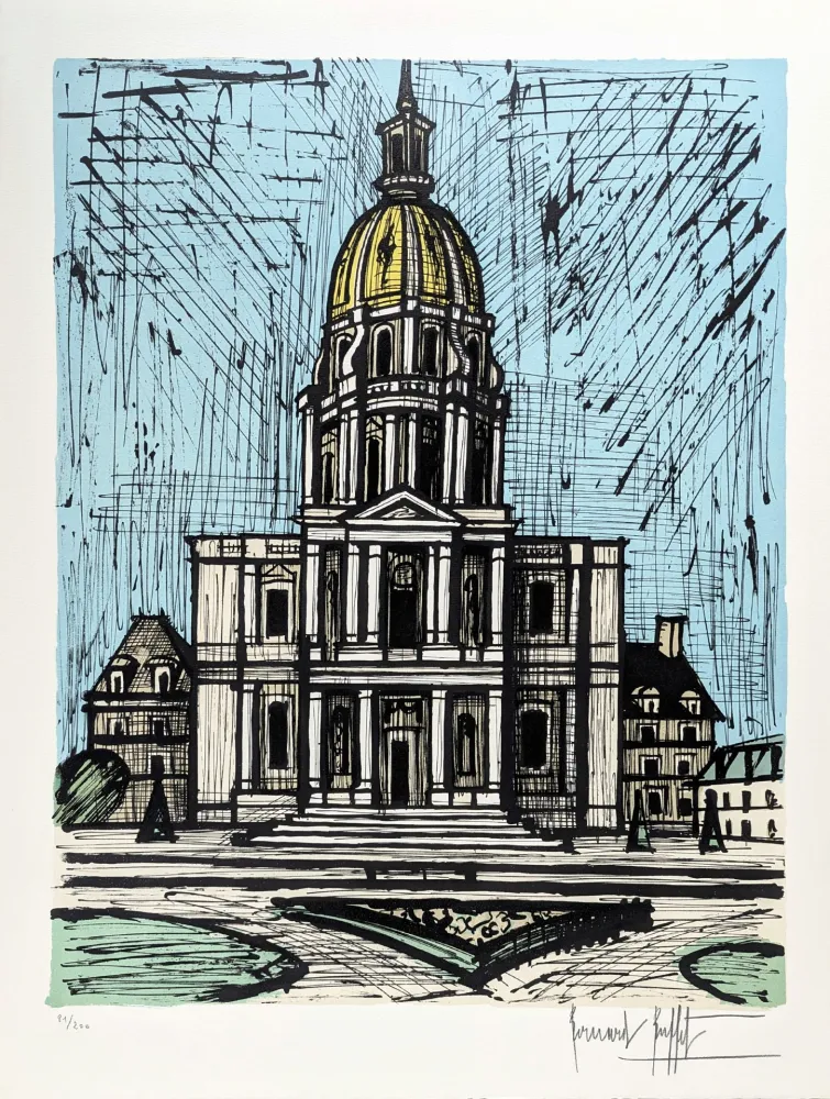 Lithograph Buffet -  Les Invalides 