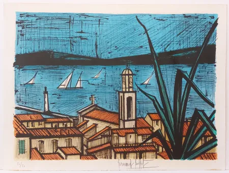 Lithograph Buffet - Les Toits de Saint-Tropez 