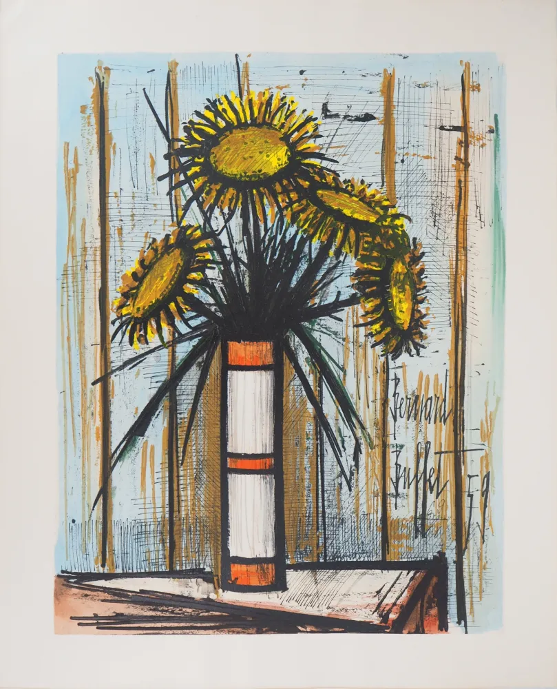 Lithograph Buffet - Les tournesols