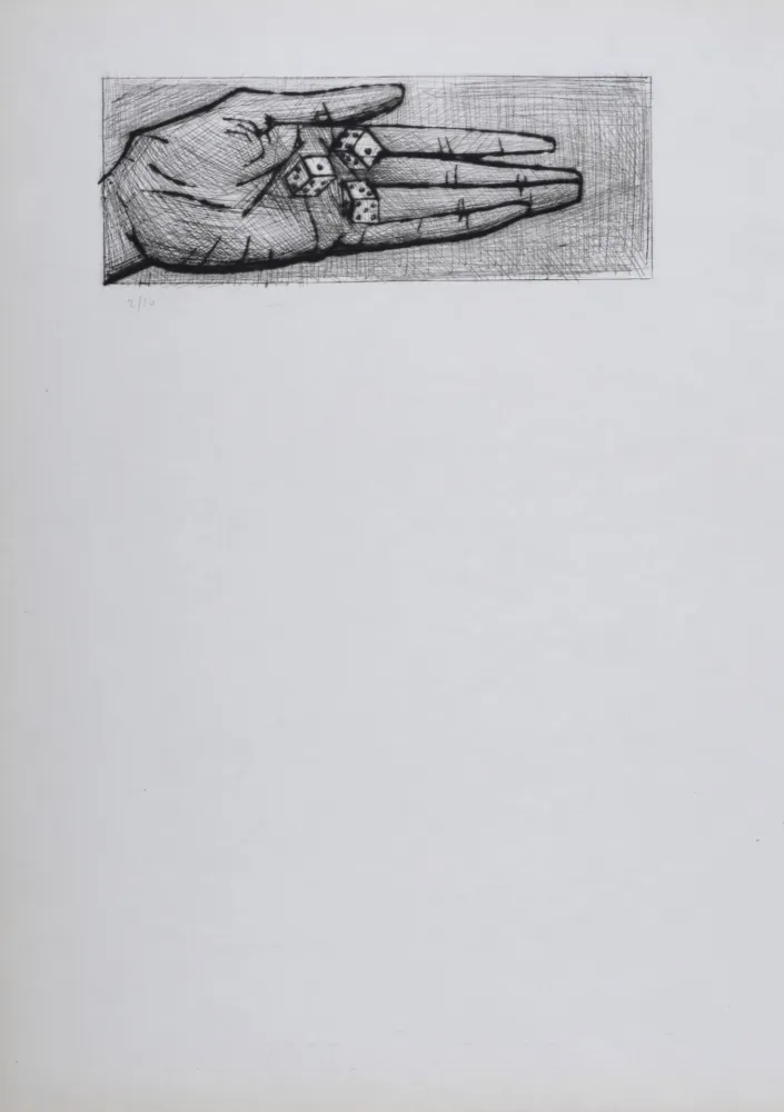 Etching And Aquatint Buffet - Main et dés, La Passion du Christ