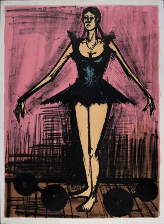 Lithograph Buffet - Mme Mademoiselle, 1968