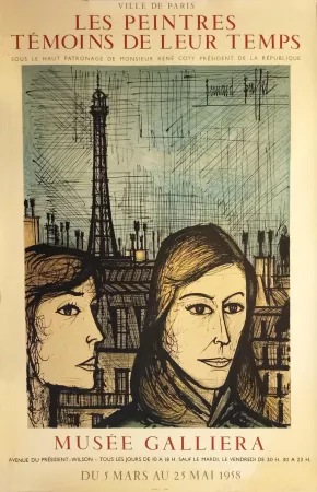 Lithograph Buffet - Musée Galliera - 1958