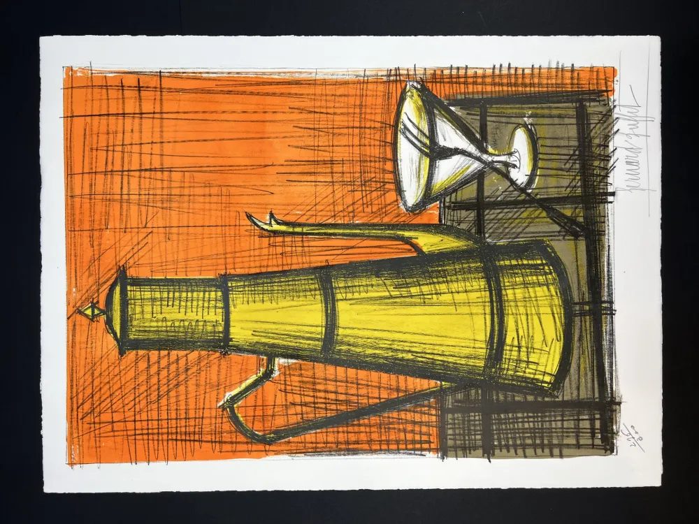 Lithograph Buffet - NATURE MORTE A LA CAFETIERE