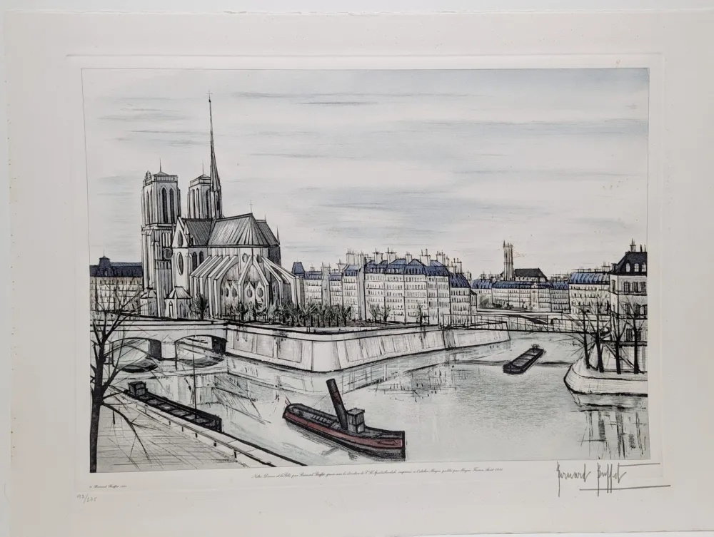 Etching Buffet - Notre Dame et la Cité 