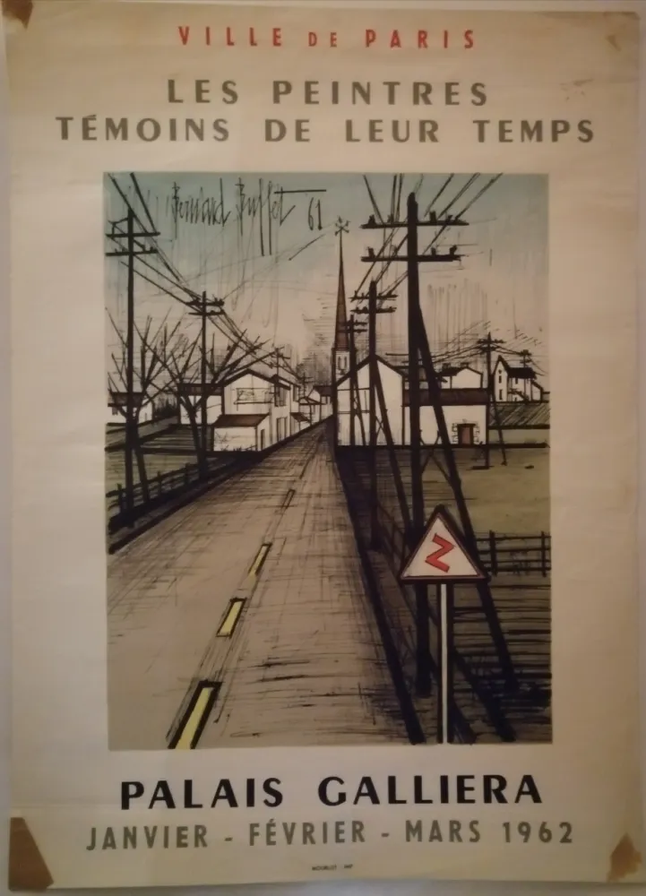 Poster Buffet - Peintres témoins de leur temps - 1962
