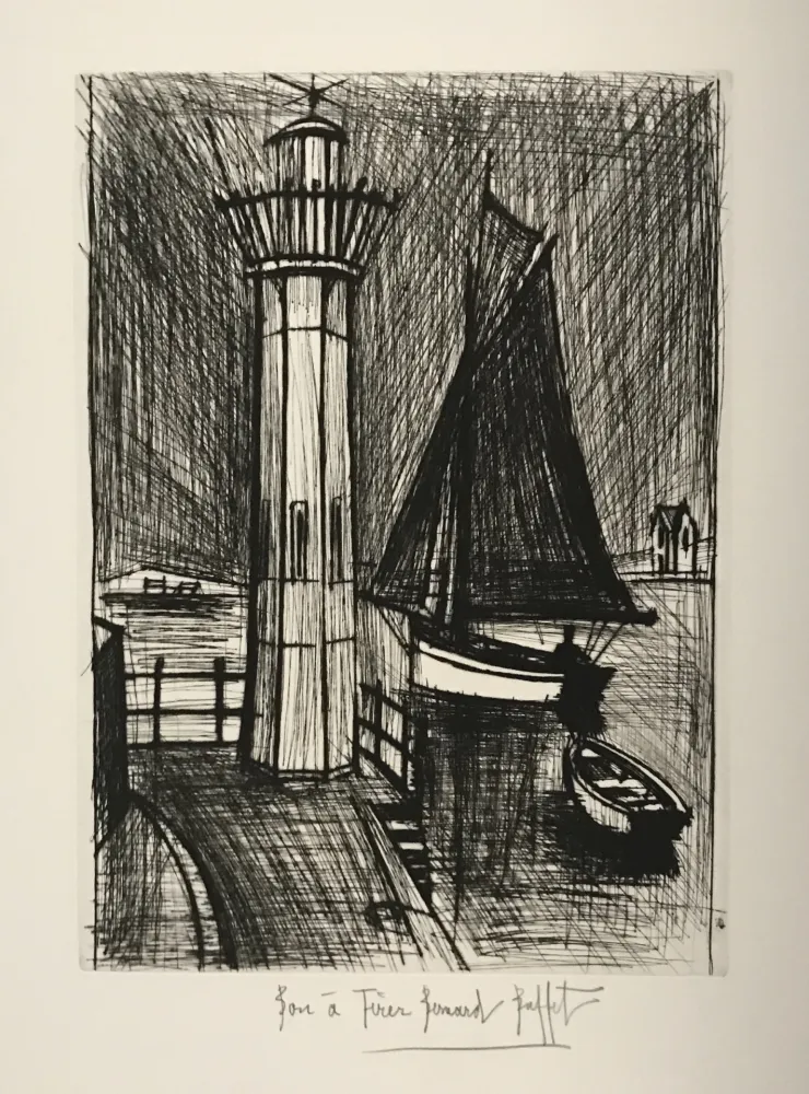 Drypoint Buffet - Phare et Bateau de Peche