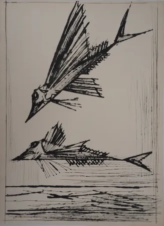 Etching Buffet - Poissons volants