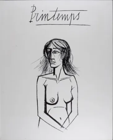 Lithograph Buffet - Printemps, 1970