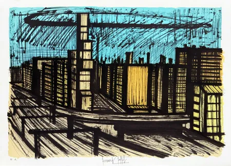 Lithograph Buffet - Quartier de Ginza - Tokyo