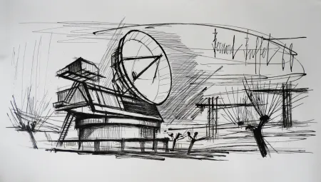Lithograph Buffet - Radar Station, Siemens