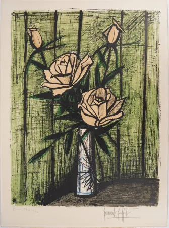 Lithograph Buffet - Roses