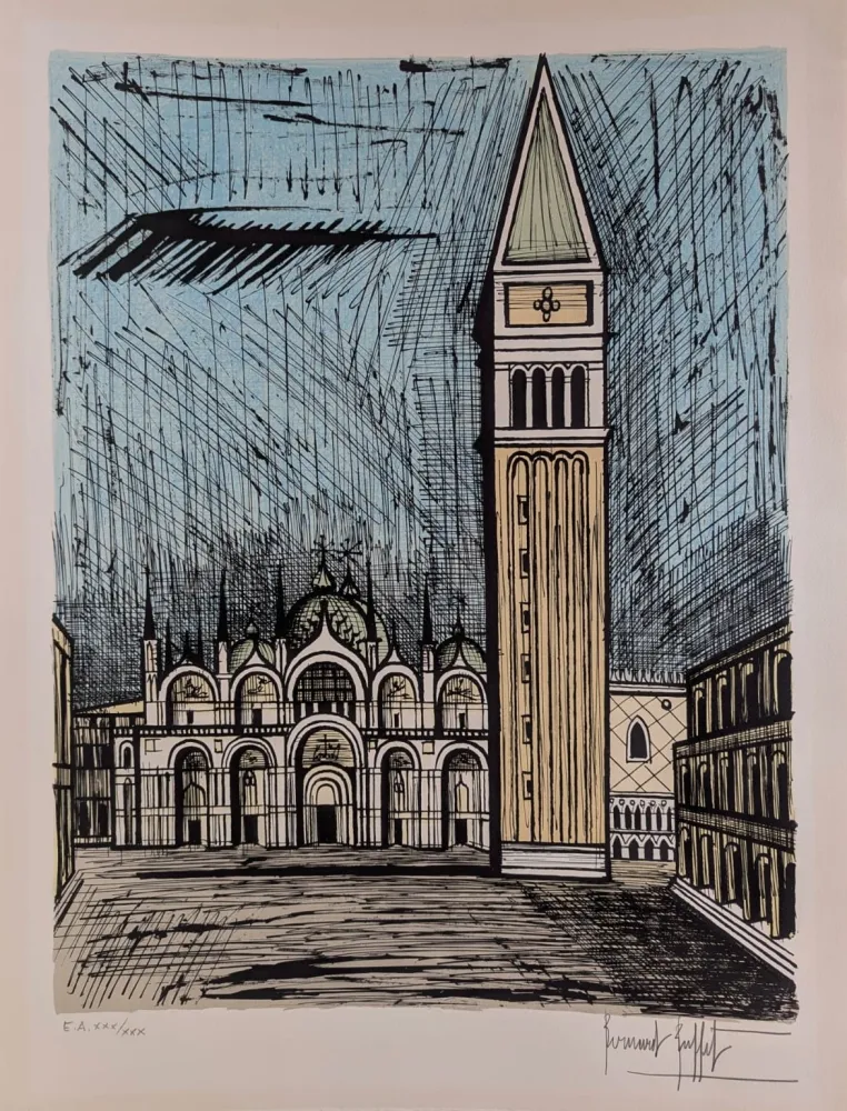 Lithograph Buffet - Saint Marc et le Campanile 