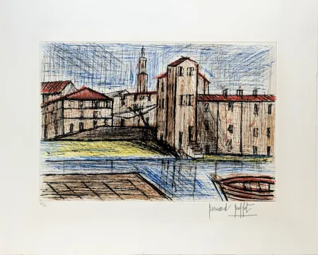 Etching Buffet -  Saint-Tropez, la Ponche 