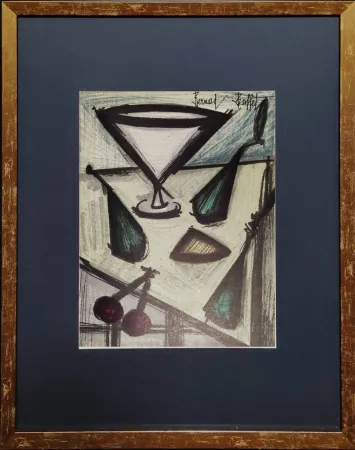 Lithograph Buffet - Still Life with a Glass