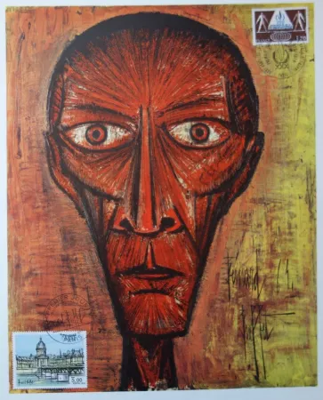 Lithograph Buffet - Tete effrayante