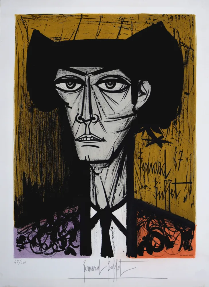 Lithograph Buffet - Toreador, 1967 - Hand-signed!