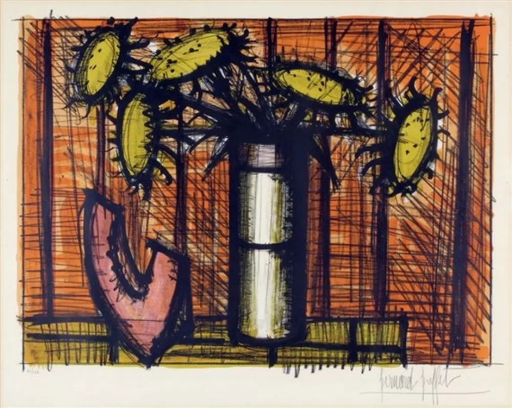 Lithograph Buffet - Tournesol et melon