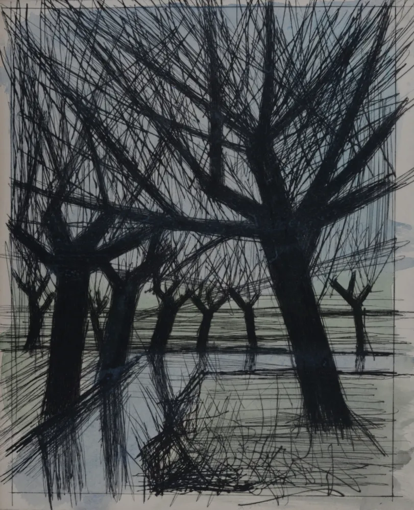 Etching Buffet - Voyages fantastiques de Cyrano de Bergerac, 1958