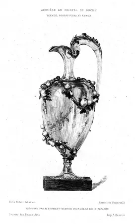 Etching Buhot - Aiguière en cristal de roche