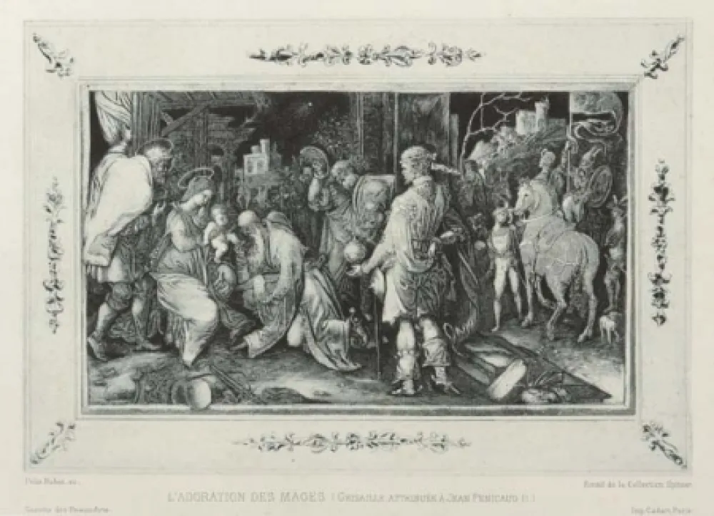 Etching And Aquatint Buhot - L'adoration des mages