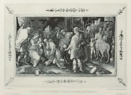 Etching And Aquatint Buhot - L'adoration des mages