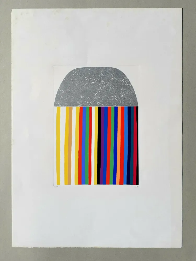 Etching Burri - Acquaforte e serigrafia G