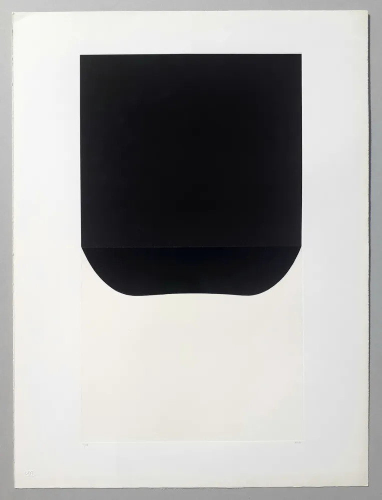 Lithograph Burri - Bianchi e neri II-D