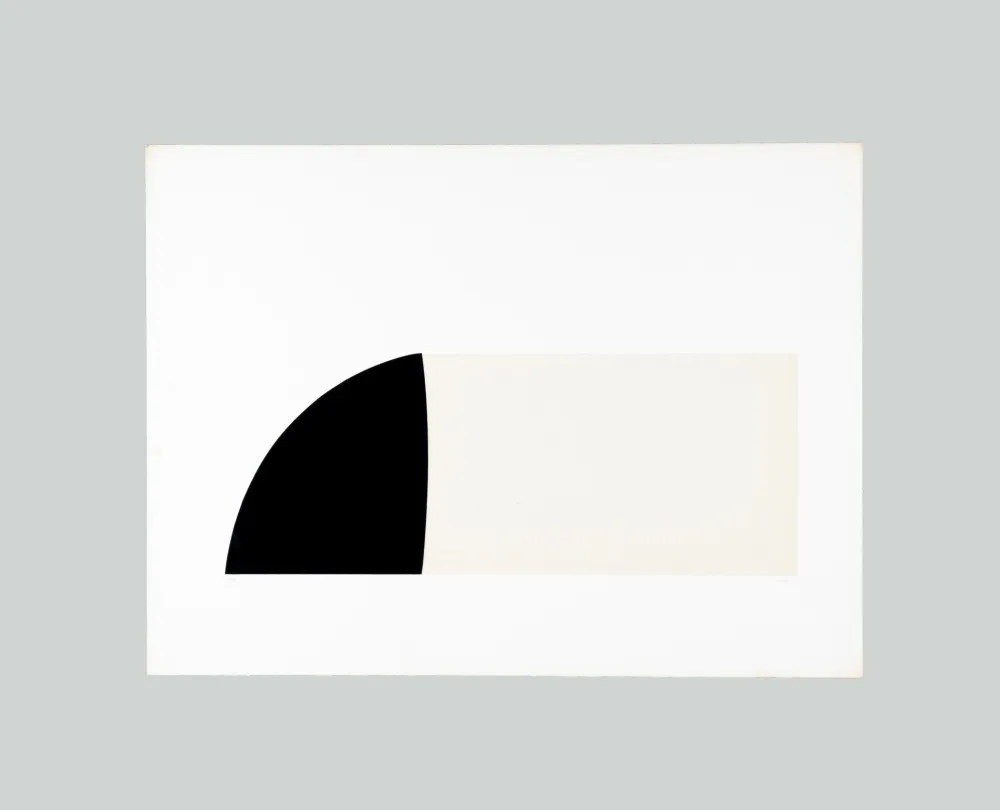 Lithograph Burri - Bianchi e neri II-F