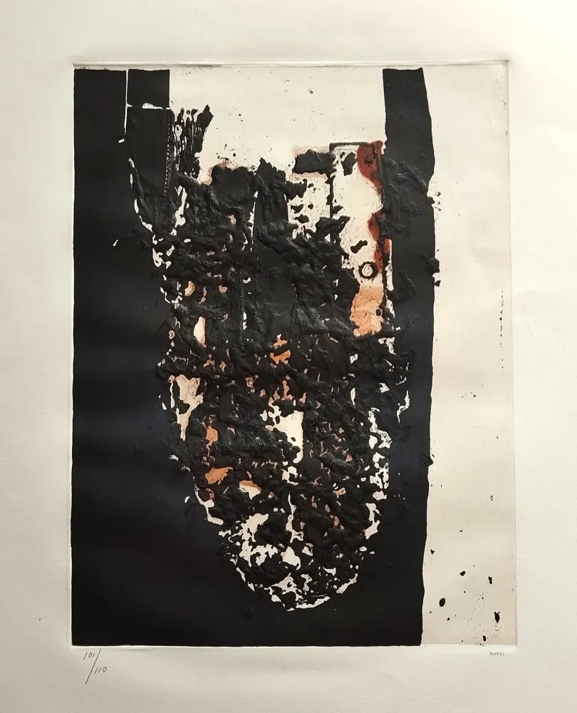 Etching And Aquatint Burri - Combustione